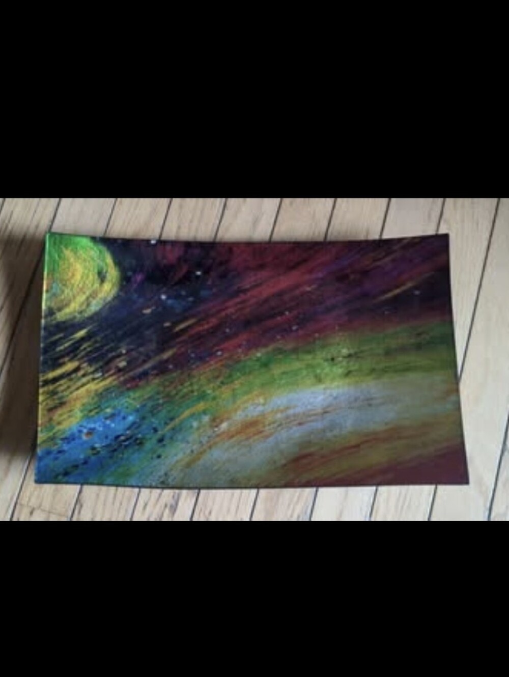 Galaxy Glass Plate